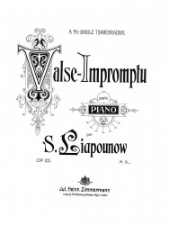 Valse-impromptu. Pour le piano. Op. 23