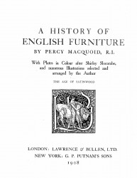 A history of English furniture. Volume 4. The age of satinwood