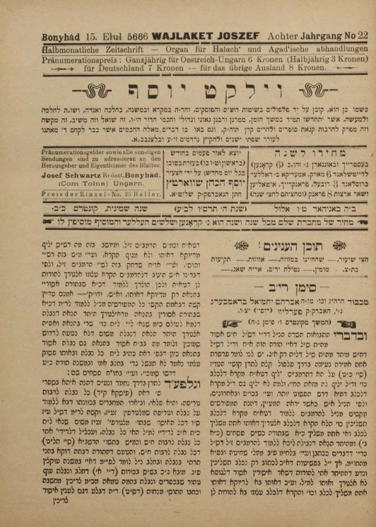 Achter Jahrgang, № 22