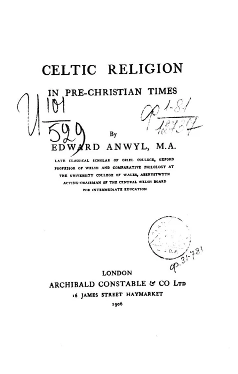 Celtic religion in pre-Christian times