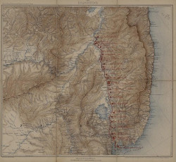 Карта Уссурийской железной дороги. Издание 1888 года