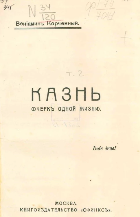 Казнь. Очерк одной жизни