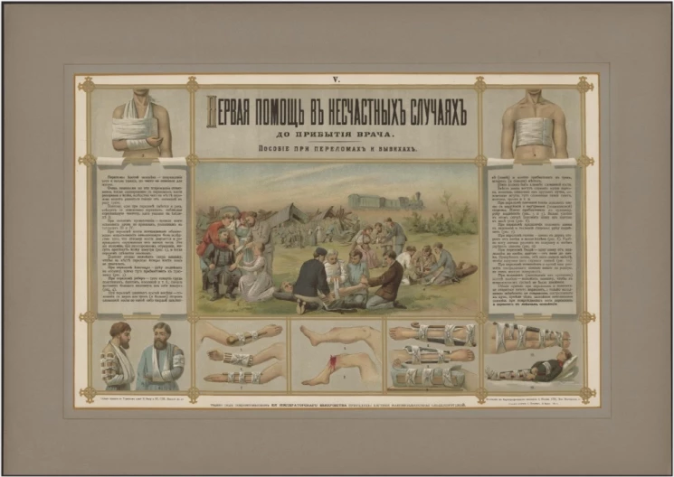 Первая помощь в несчастных случаях до прибытия врача. V. Пособие при переломах и вывихах