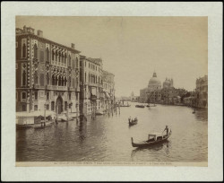 Venezia. Il Canal Grande col Palazzo Cavalli, ora Franchetti e la Chiesa della Salute