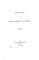 Yearbook of the Royal society of London 1916