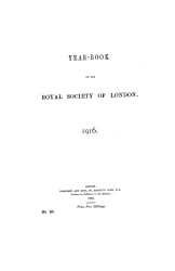 Yearbook of the Royal society of London 1916