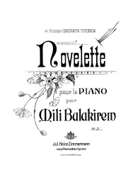 Novelette. Pour le piano