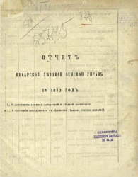 Отчет Инсарской уездной земской управы за 1873 год