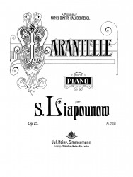 Tarantelle. Pour le piano. Op. 25