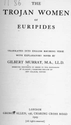 The Trojan women of Euripides
