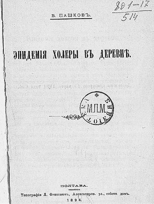 Эпидемия холеры в деревне