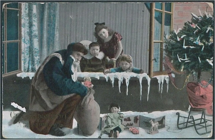 С Рождеством Христовым. Открытое письмо. Вариант 8