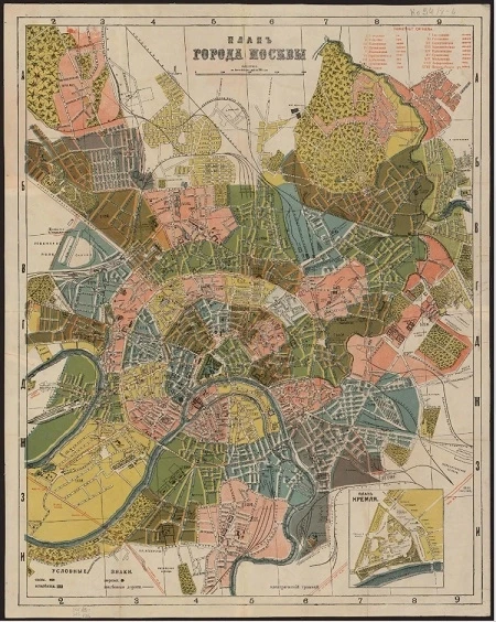 План города Москвы, 1910 год
