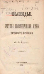 Половодье. Картины провинциальной жизни прежнего времени