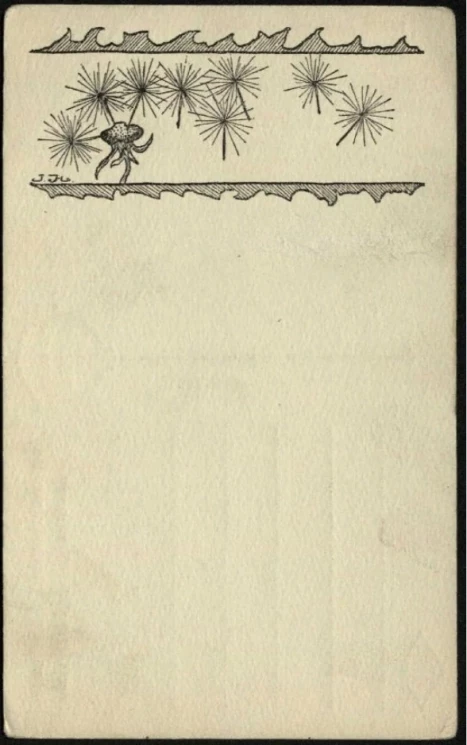 Одуванчики. Почтовая карточка