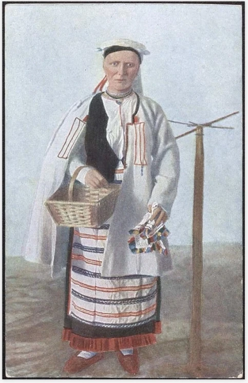 Финляндцы. Императорский Московский и Румянцевский Музей. Дашковское Этнографическое Собрание. Почтовая карточка