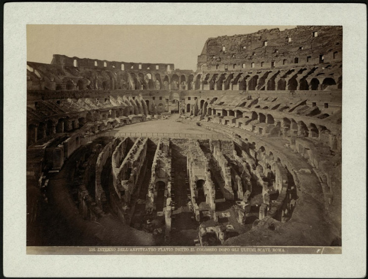 116. Interno dell’ Anfiteatro Flavio detto il Colosseo dopo gli ultimi scavi