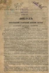 Доклад Новгородской губернской земской управы по предмету народного образования. 1866