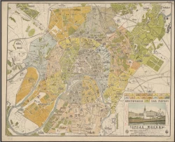 Иллюстрированный план столичного города Москвы. Вариант 2