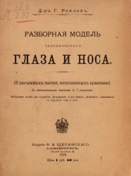 Разборная модель человеческого глаза и носа