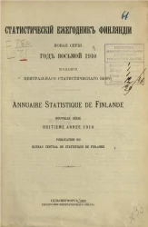 Статистический ежегодник Финляндии. Annuaire statistique de Finlande. 1910 год