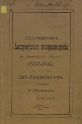 Двадцатипятилетие Акшуатского лесоразведения в Симбирской губернии (1883-1908). Опыт лесоводственного отчета