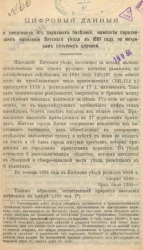 Цифровые данные о смертности от заразных болезней, наиболее поразивших население Вятского уезда в 1891 году, по метрикам сельских церквей