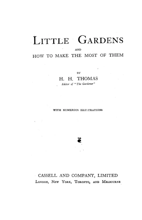 Little gardens and how to make the most of them