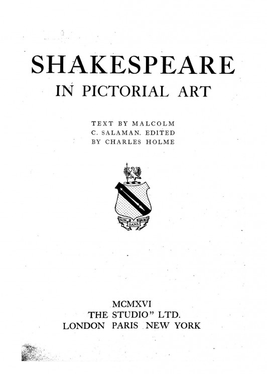 Shakespeare in pictorial art