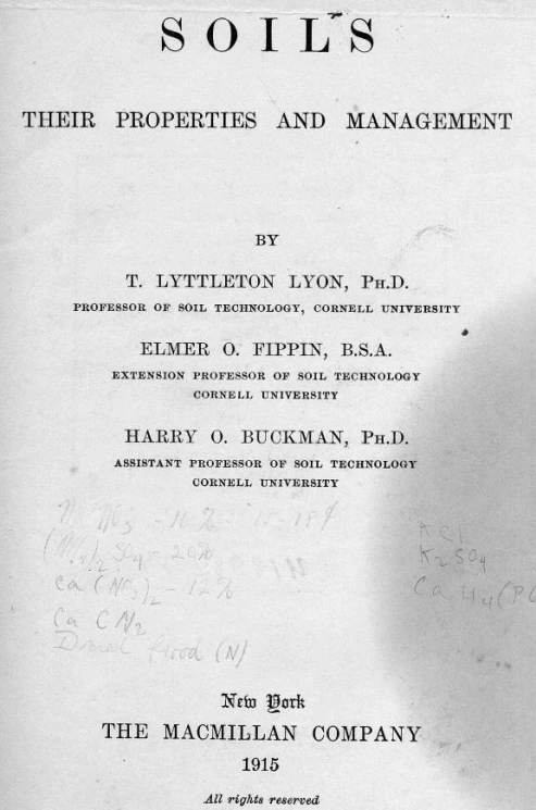 The rural text-book series. Soils. Their properties and management