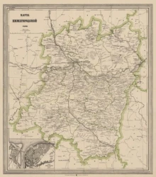 Карта Тульской губернии. Вариант 2