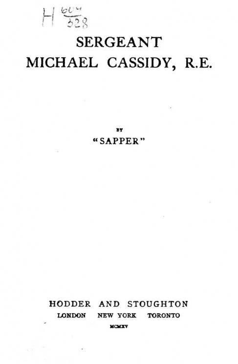  Sergeant Michael Cassidy, R.E.