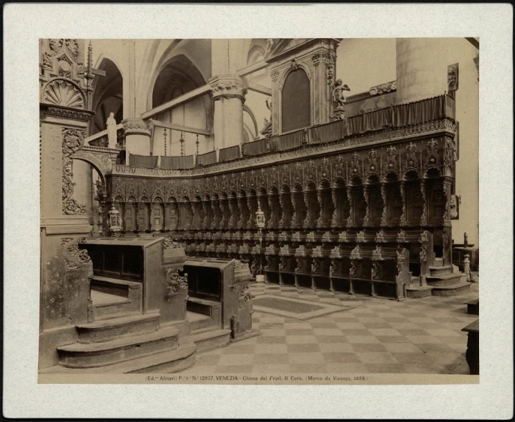 Venezia. Chiesa dei Frari. Il Coro (Marco da Vicenza, 1468)