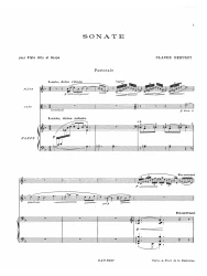 Sonate pour flute, alto et harpe