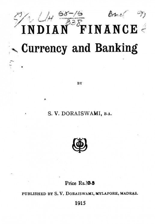 Indian finance. Currency and banking