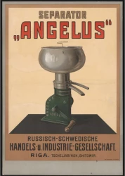 Separator "Angelus". Russisch-Schwedische handels-u. industrie-gesellschaft