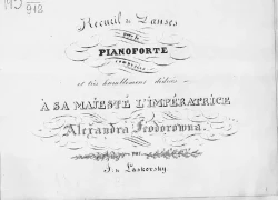 Recueil de danses. Pour le pianoforte. Composées