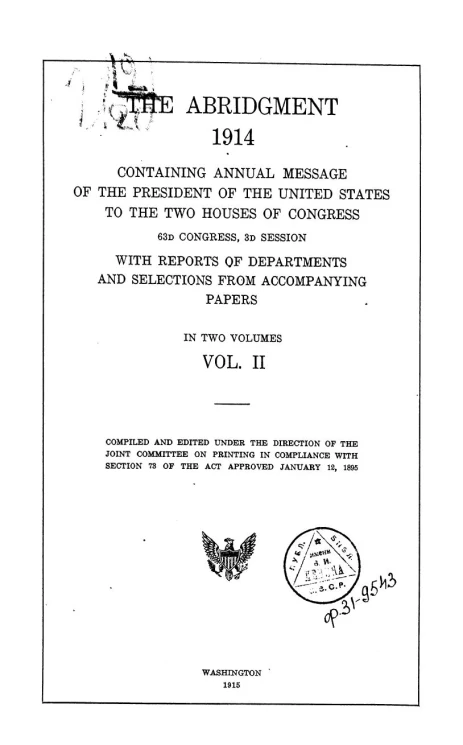 The abridgment 1914. Volume 2
