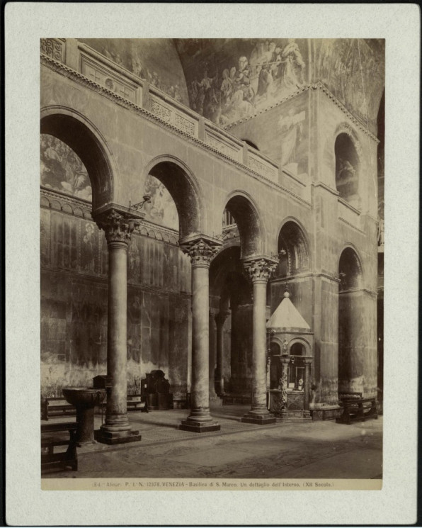 Venezia. Basilica di S. Marco. Un dettaglio dell’ Interno (XII Secolo)
