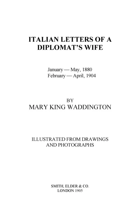 Italian letters of a diplomat's wife