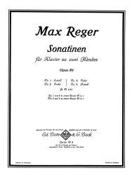 Sonatinen für klavier zu zwei händen. Op. 89