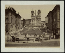 329 - Roma - Chiesa della Trinità dei Monti con la Scalinata - eretta da Sisto V nel 1585