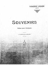 Souvenirs. Poeme pour orchestre. 2 piano a 4 mains. Op. 62