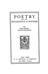 Poetry and the renascence of wonder