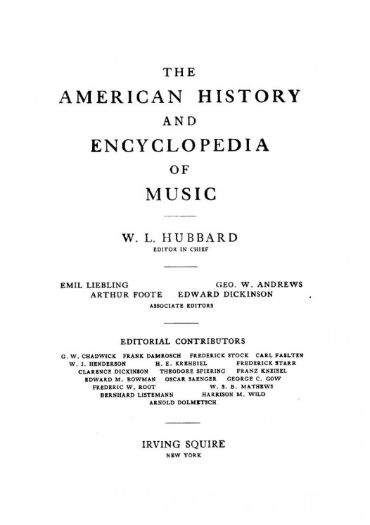 The American history and encyclopedia of music. Operas. Volume 2