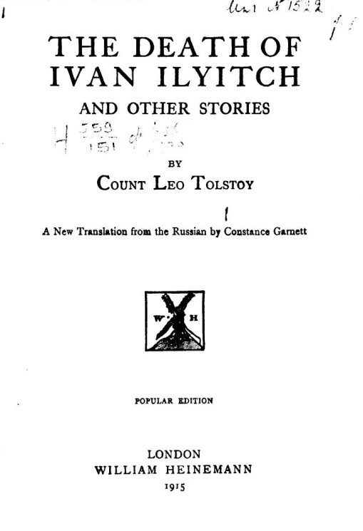 The death of Ivan Ilyitch and other stories