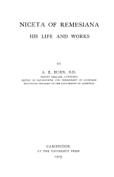 Niceta of Remesiana, his life and works