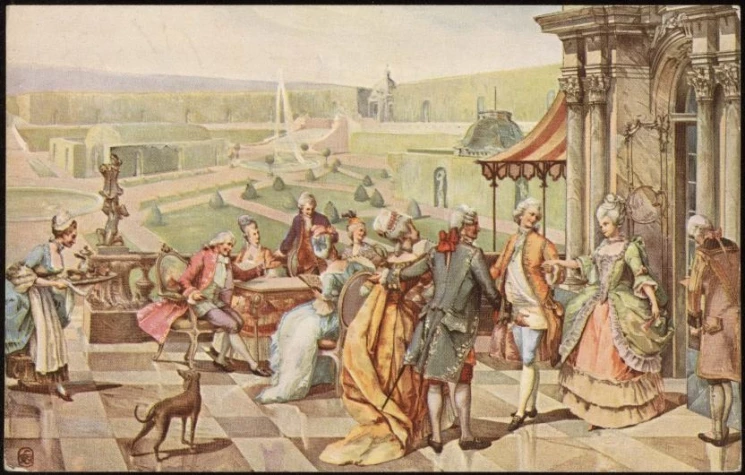 В аристократическом доме XVIII столетия. Открытое письмо