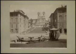 6229 - Roma - La Chiesa della Trinità de’Monti con la Scalinata che mette al Monte Pincio