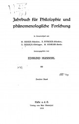Jahrbuch fur Philosophie und phanomenologische Forschung. 2 Band